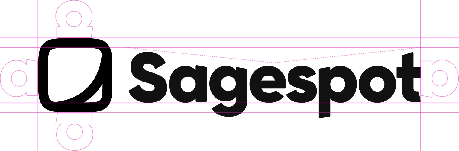 Sagespot wordmark construction