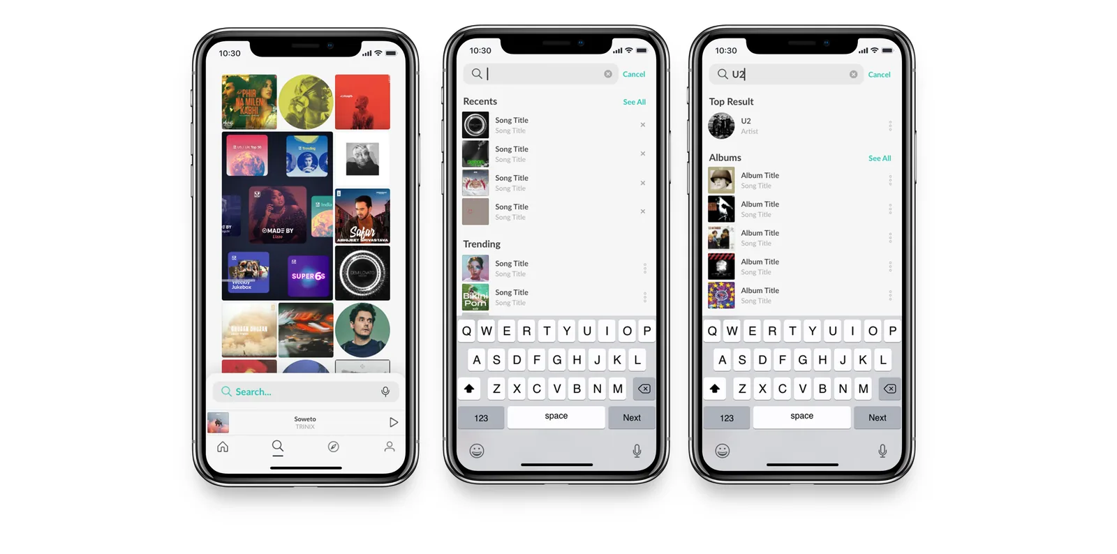 JioSaavn — Live search