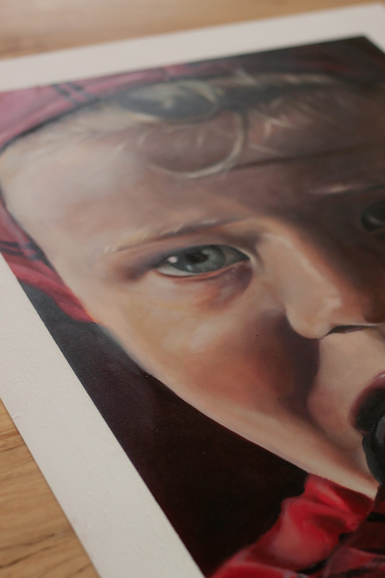Lach at 5 — additional view, oil painting by Leeann Sheely