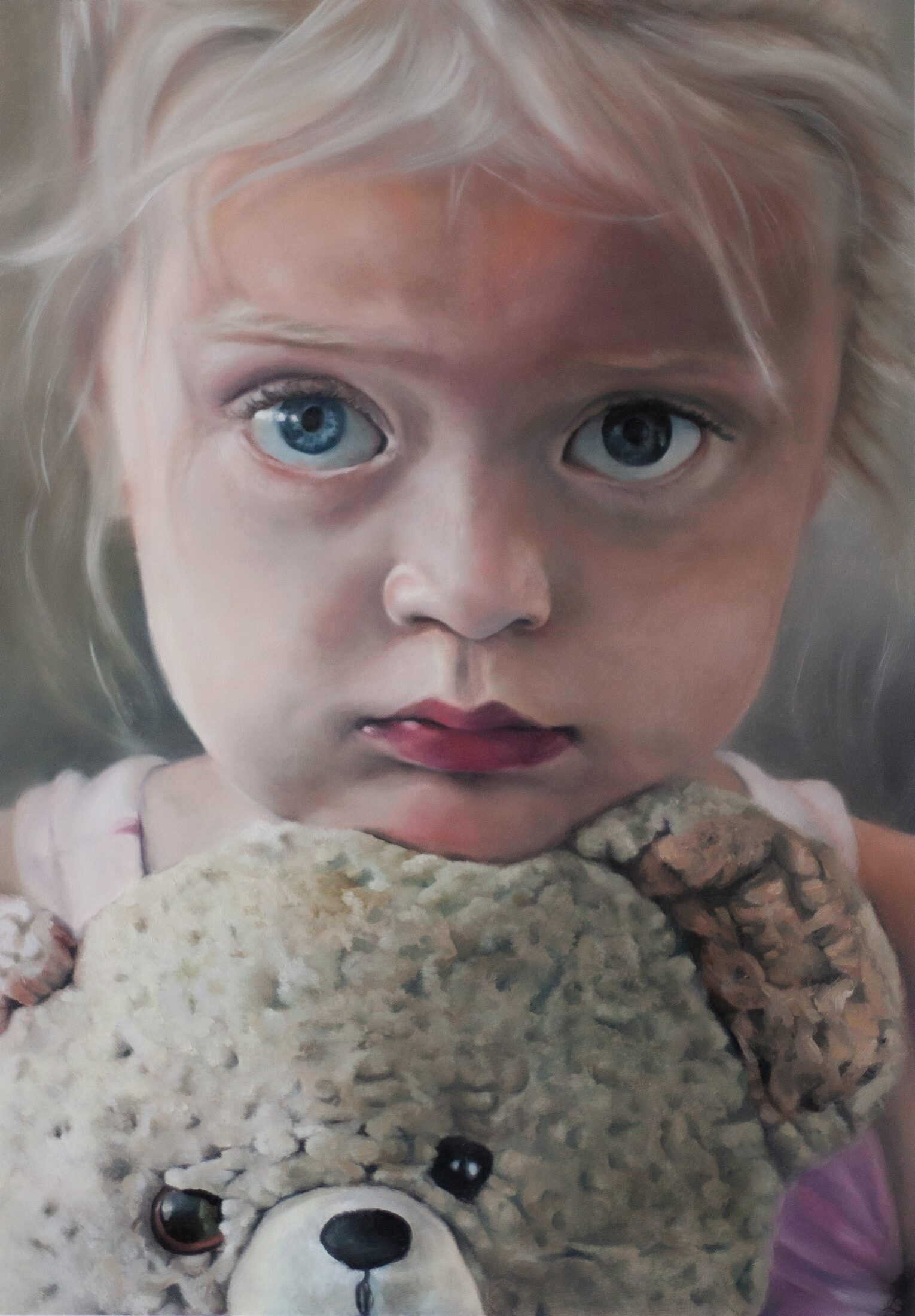 WES AT 3 — oil painting by Leeann Sheely